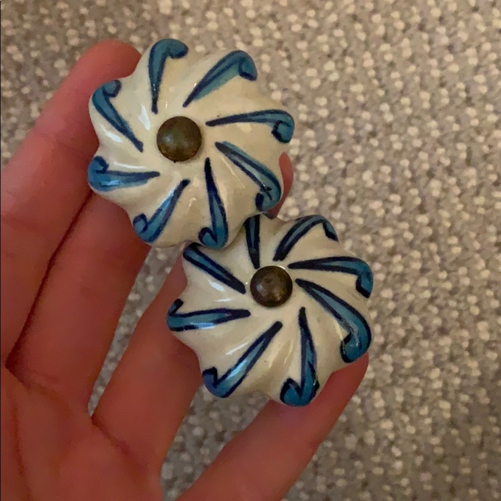 Porcelain/Ceramic Drawer Pulls-Anthropologie Style